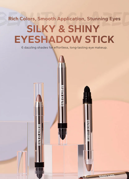 VaultHaus dual-ended highlighter eyeshadow pencil pearlescen with six dazzling shades for smooth application