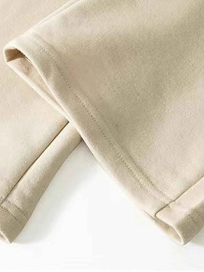 VaultHaus men's loose fit joggers in beige with comfortable cuffed hems for casual wear