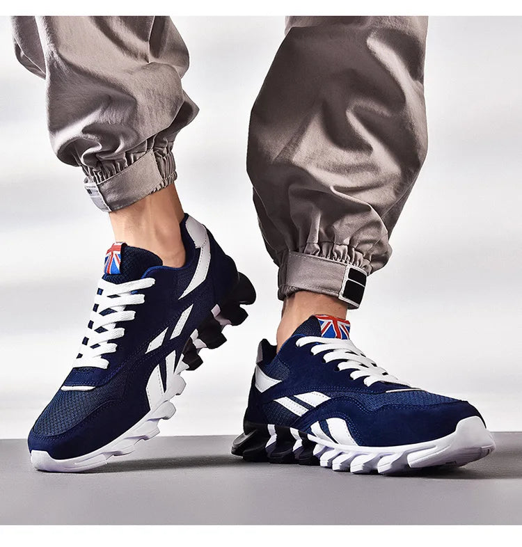 VaultHaus comfortable unisex walking sneakers in navy with stylish design for daily wear