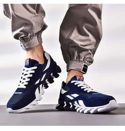 VaultHaus comfortable unisex walking sneakers in navy with stylish design for daily wear