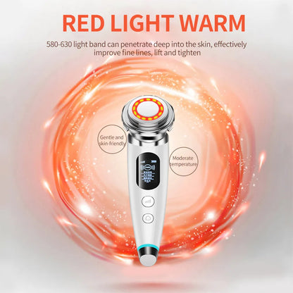 VaultHaus EMS facial massager for lifting with red light therapy to improve fine lines and tighten skin
