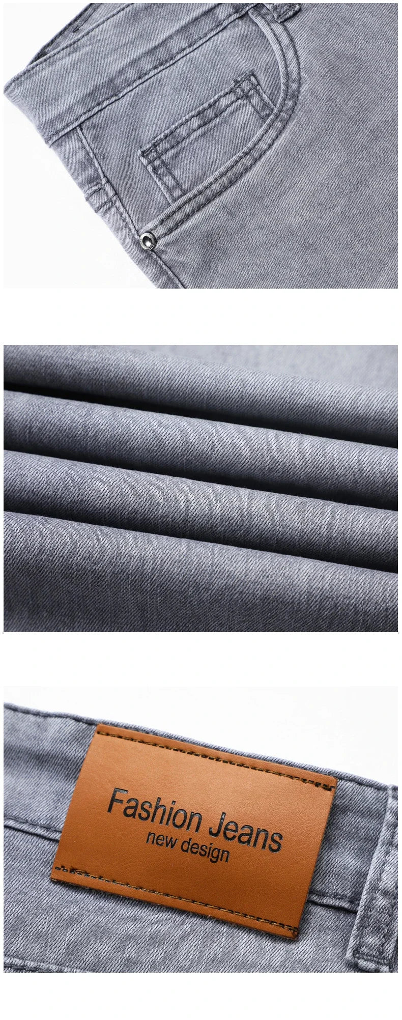 VaultHaus comfortable men's fashion jeans in gray with stylish design and soft fabric
