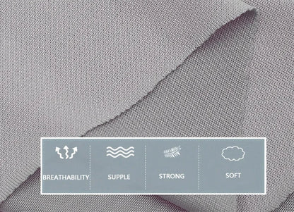 High waist stretch leggings fabric showing breathability, suppleness, strength, and softness