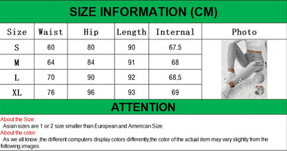 High waist stretch leggings in gray with size information and model photo for fitness enthusiasts