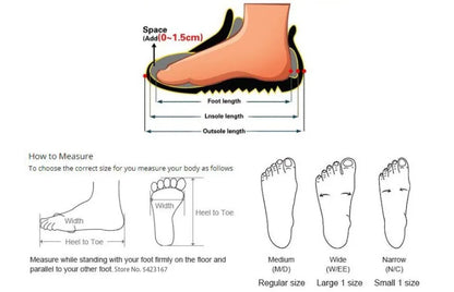 How to measure foot length and width for sizing breathable patent leather mules by VaultHaus