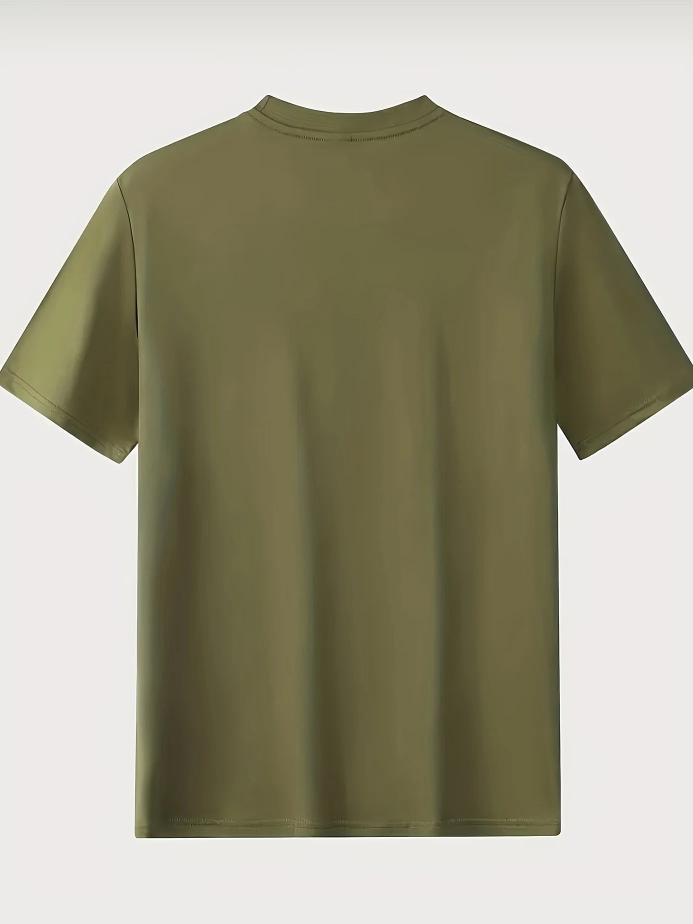 Men's cotton compass t-shirt in olive green, offering comfort and style for casual wear