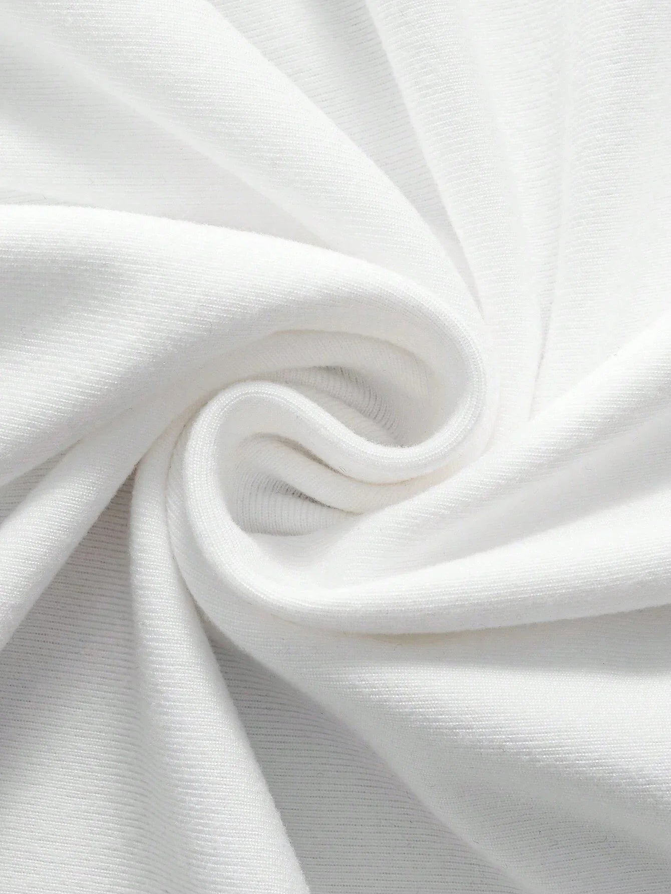 Soft white fabric close-up for men's cotton summer graphic print bear t-shirt by VaultHaus