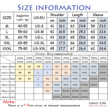 VaultHaus men's quarter zip sweater size information chart with measurements in centimetres and inches