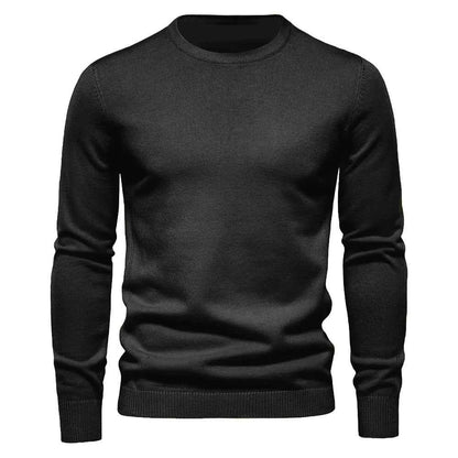 VaultHaus Men's Winter Pullover Sweater in Black for Comfortable Warmth and Style