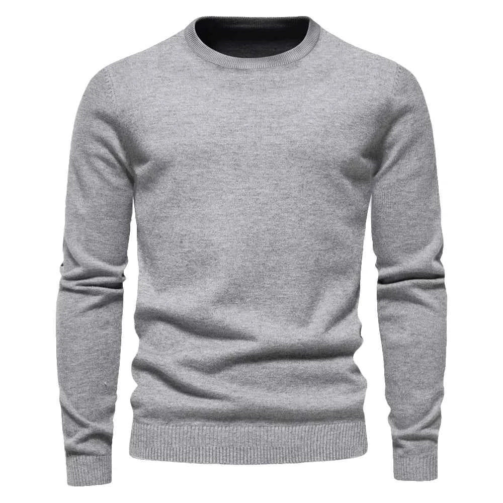 VaultHaus men's winter pullover sweater in grey, perfect for layering during cold weather