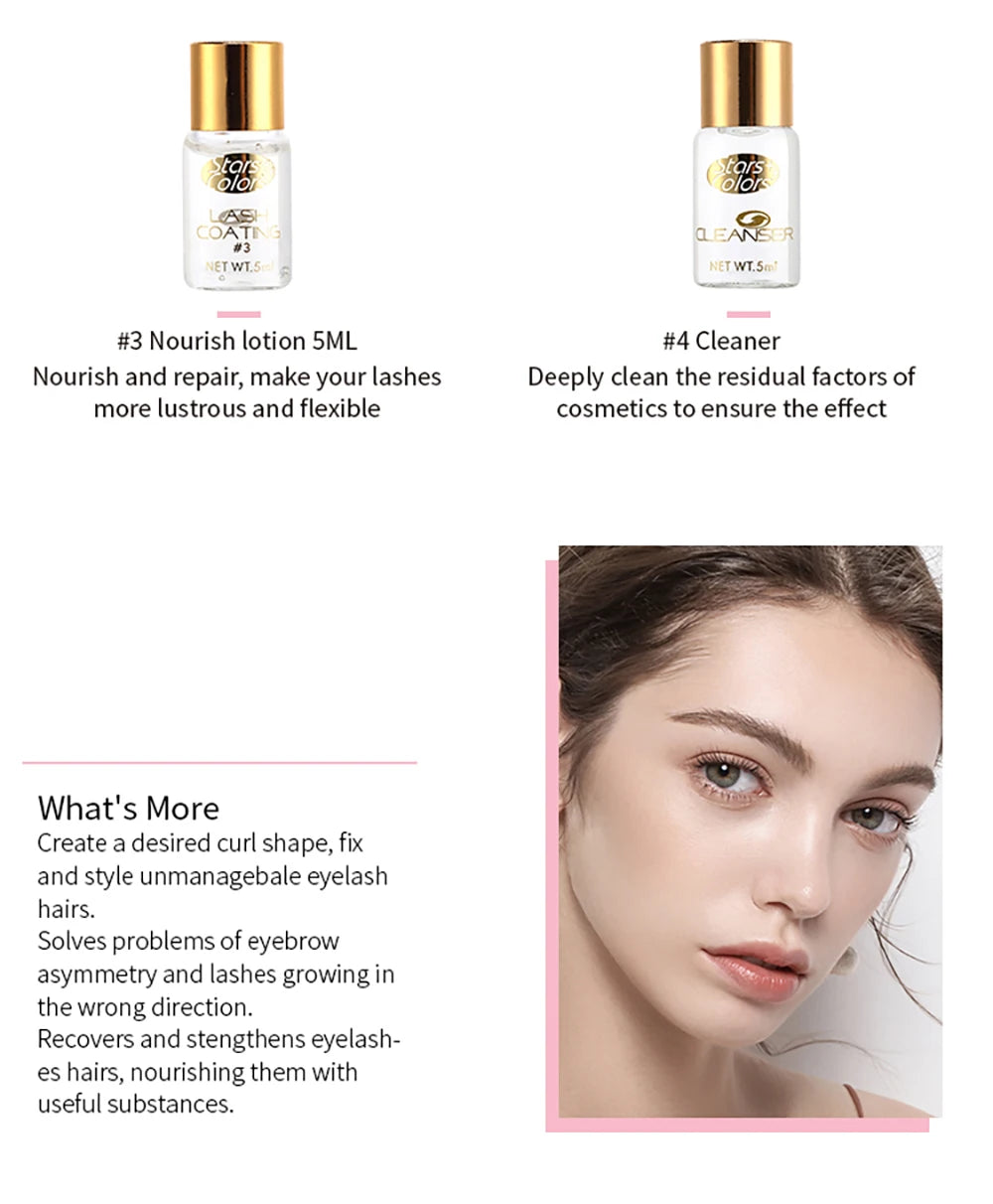VaultHaus quick lash lift kit includes nourish lotion and cleaner for perfect eyelash styling