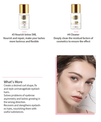 VaultHaus quick lash lift kit includes nourish lotion and cleaner for perfect eyelash styling