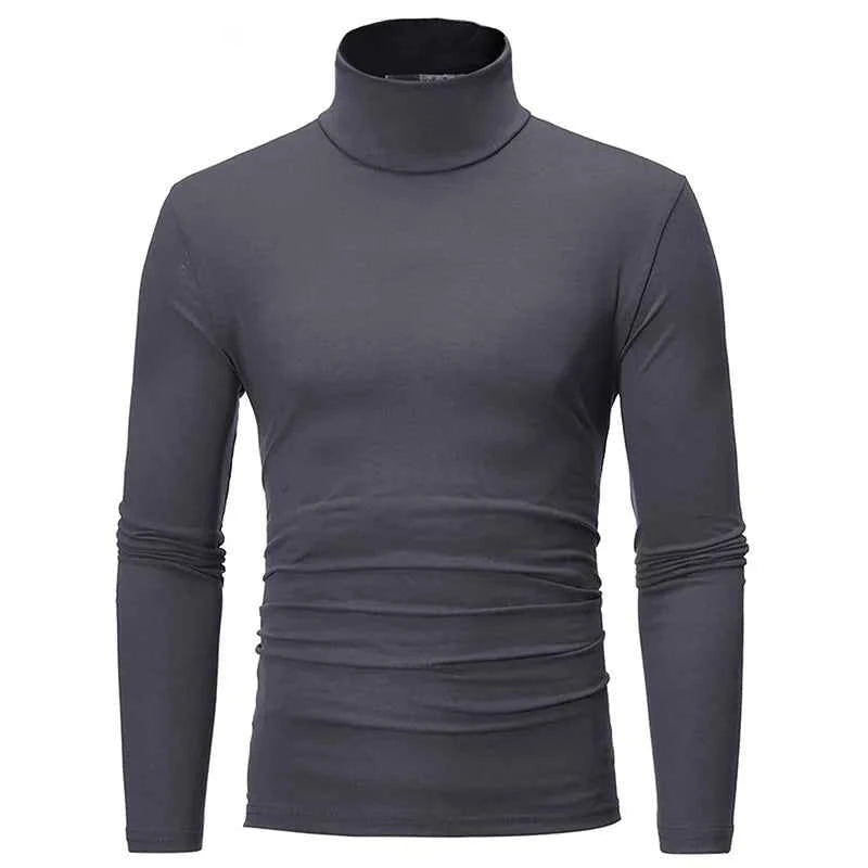 VaultHaus thin lightweight men's thermal top in grey with a fitted, stylish design for comfortable layering