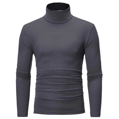 VaultHaus thin lightweight men's thermal top in grey with a fitted, stylish design for comfortable layering