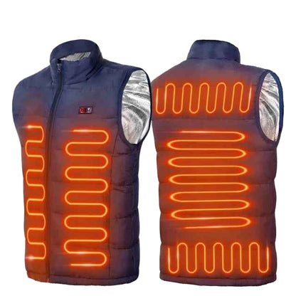 VaultHaus USB electric heated jacket outdoor sports with nine heating zones and adjustable settings