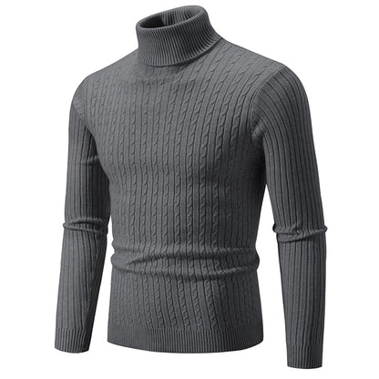 Elegant woolen turtleneck tops in gray, perfect for casual winter outdoor wear