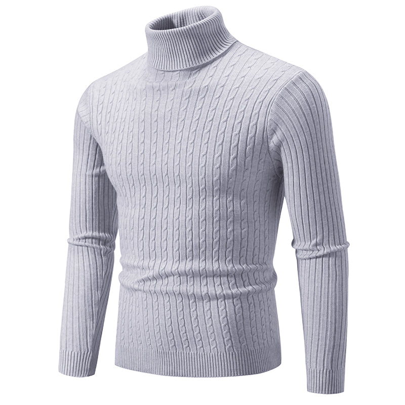 New elegant woolen turtleneck tops in light grey, perfect for casual winter outings and stylish layering