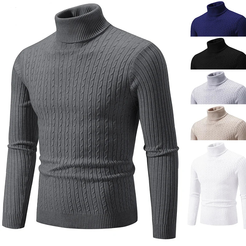 Elegant woolen turtleneck tops in various colors, perfect for casual winter outings and staying warm