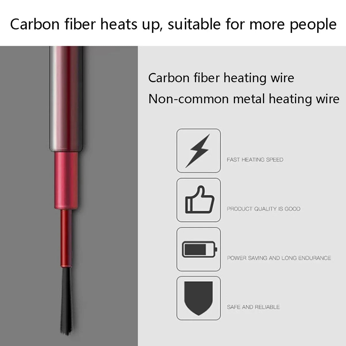 Graphene heat coat with carbon fiber heating for quick warmth, ideal heated vest for camping.