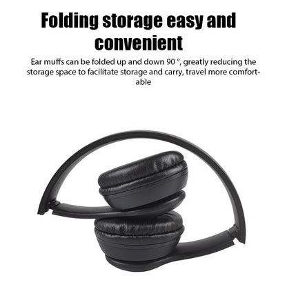 P47 wireless headphones with foldable design for easy storage and convenient travel