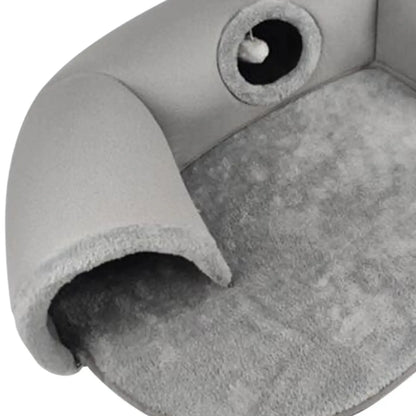 Cozy pet house for kittens with soft cushions and a playful hiding spot for comfort
