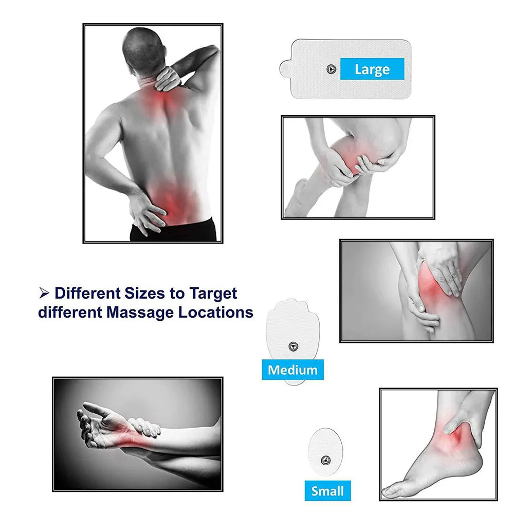 Different sizes of 24 Modes EMS Electric Professional Muscle Stimulation Physiotherapy Body Massager for targeted relief