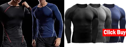 VaultHaus Compression Gym Shirt for Men in various colors with stretchable, moisture-wicking fabric