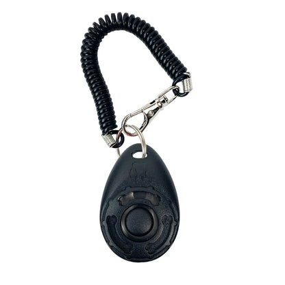 VaultHaus dog training clicker with a coiled wrist strap for effective pet training