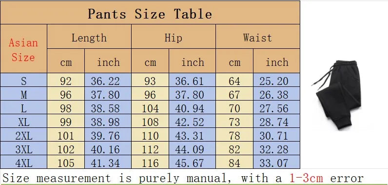 VaultHaus soft fitness sweatpants 2025 with adjustable drawstring and size measurement guide