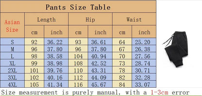 VaultHaus soft fitness sweatpants 2025 with adjustable drawstring and size measurement guide