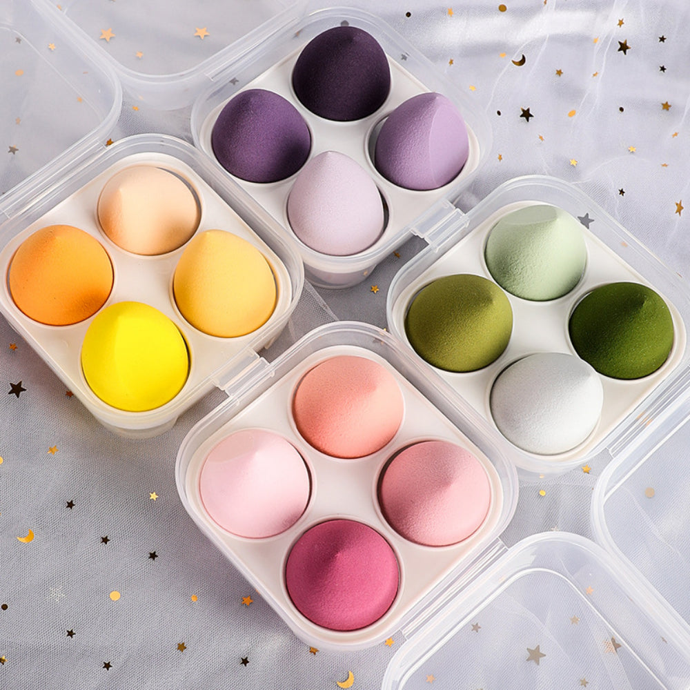 VaultHaus soft makeup sponge set in pastel colors for smooth and flawless application