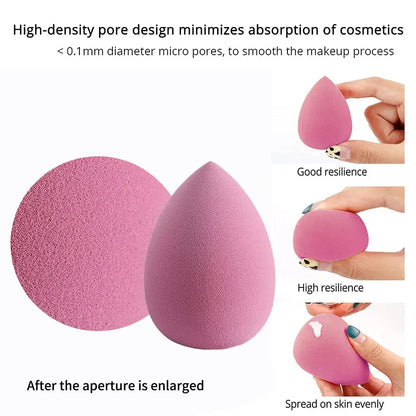 VaultHaus soft makeup sponge set designed for smooth application and high resilience in cosmetics