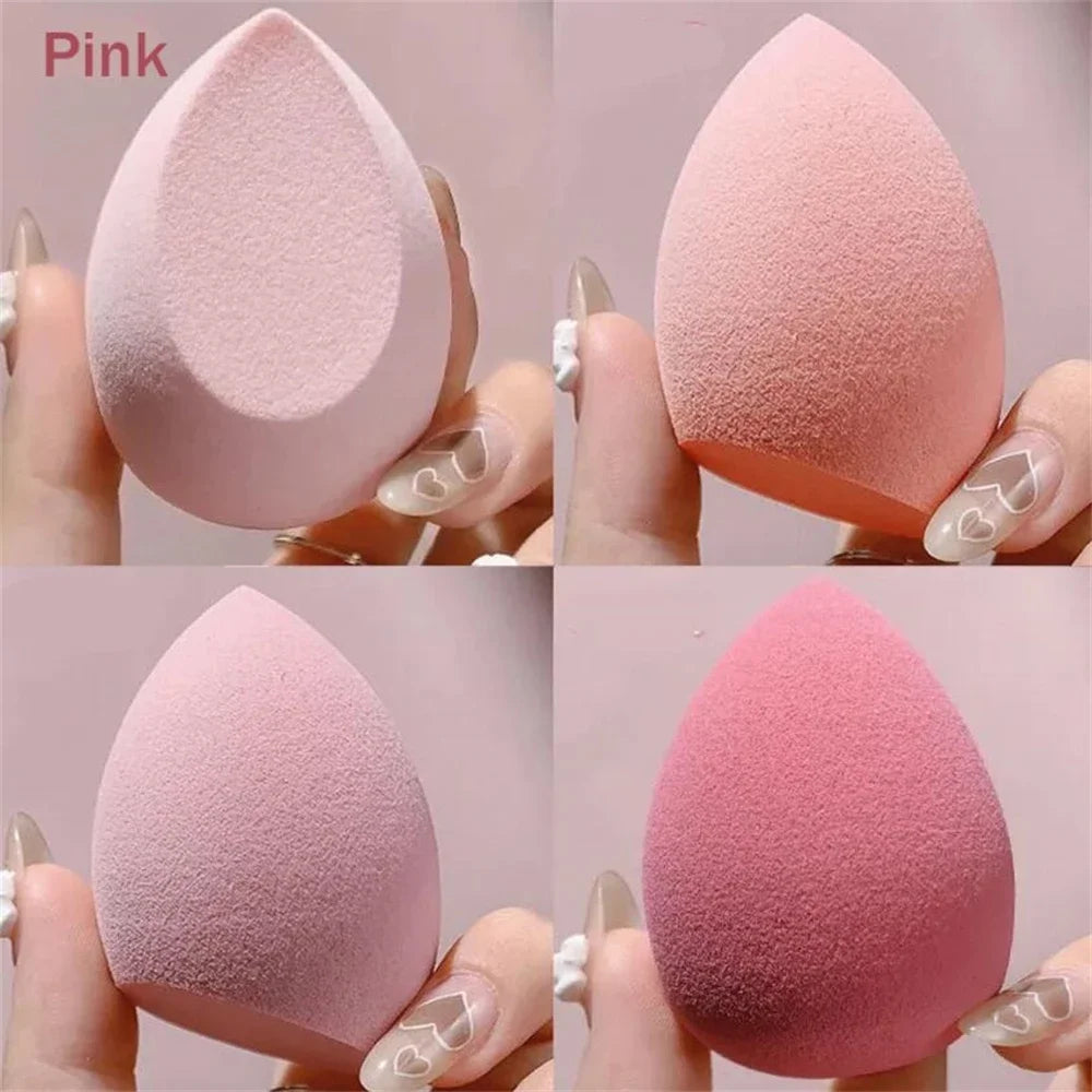 VaultHaus soft makeup sponge set in pink, featuring various shapes and textures for flawless application