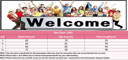 Size chart for VaultHaus women's colorblocked mesh leggings with measurements for waist, hip, and pant length