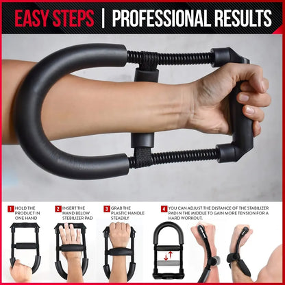 VaultHaus wrist & forearm muscle exerciser with adjustable tension for effective muscle training